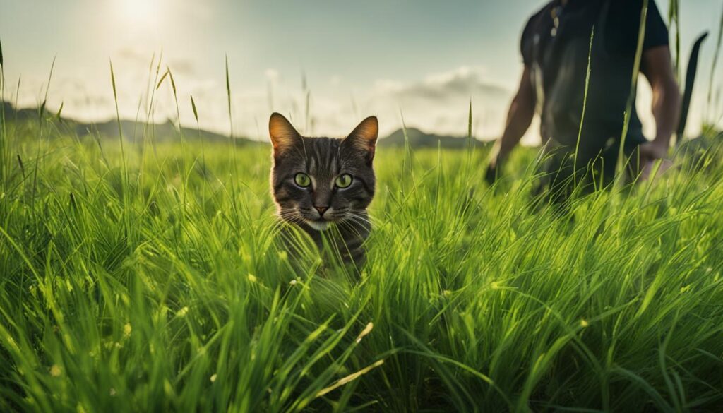 cultivar grama para gatos